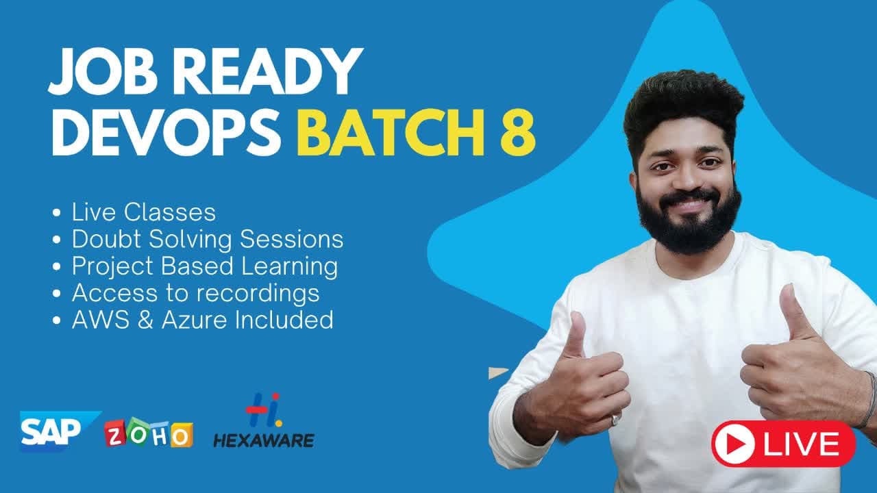PRIME BATCH 8.0 - 100% Job Ready Devops Course