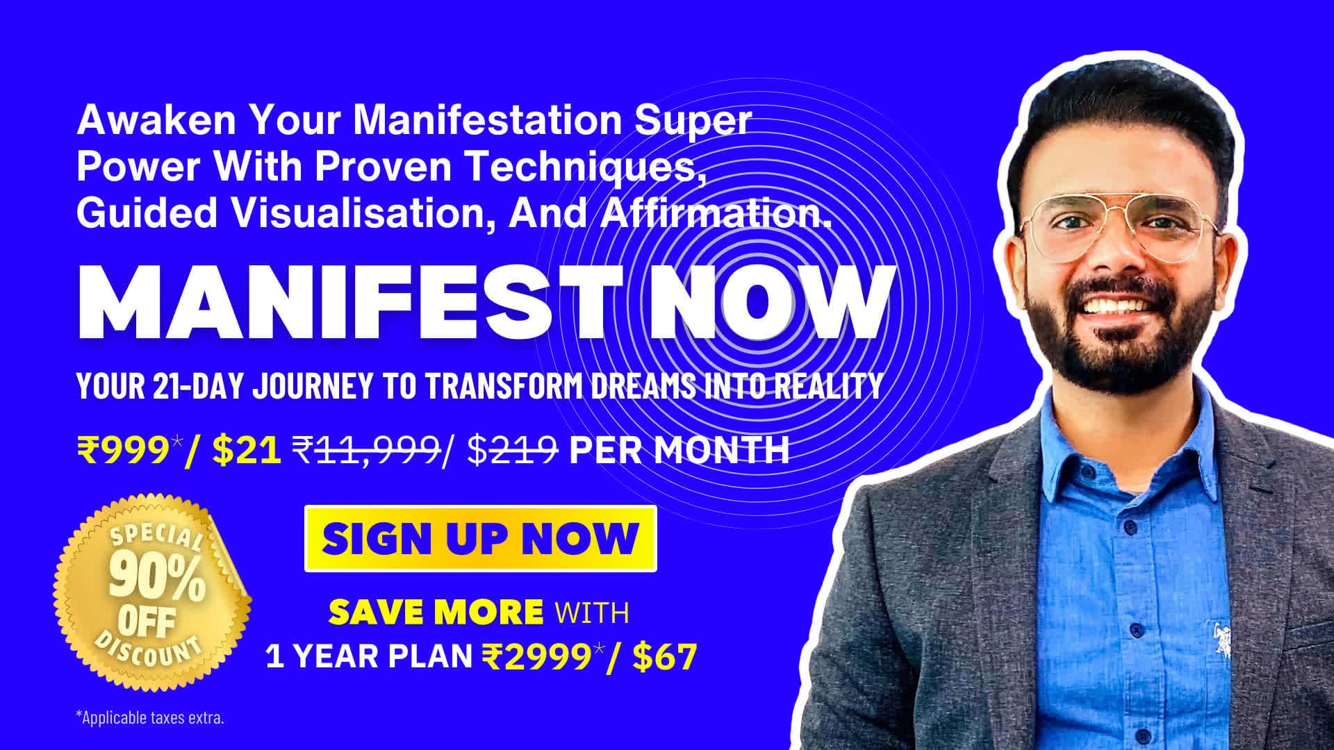 MANIFEST NOW: YOUR 21-DAY JOURNEY TO TRANSFORM DREAMS INTO REALITY